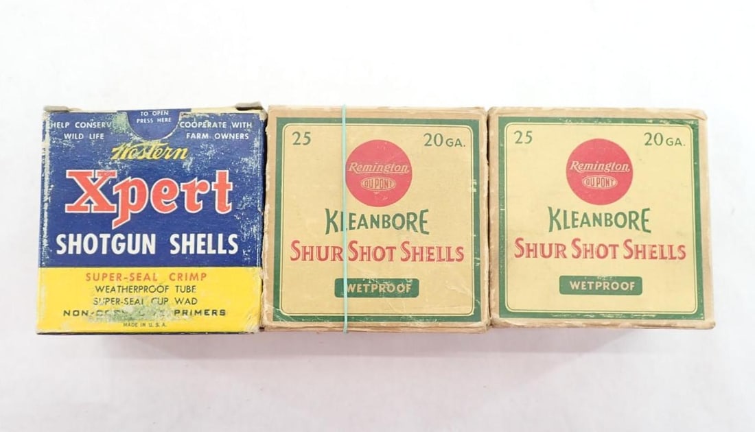 Asst. Shotgun Shells: (50) Remington Shur Shot Shells 20 GA & (25) Western Xpert 20 GA Shotgun Shells