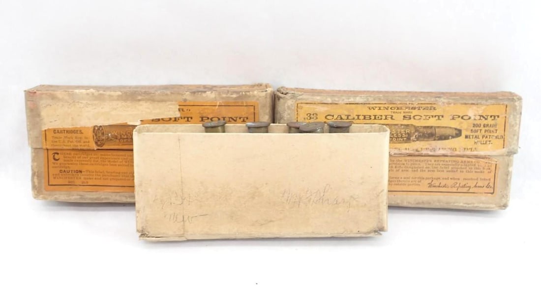 (46) .33 Winchester Soft Points Cartridges: In original boxes