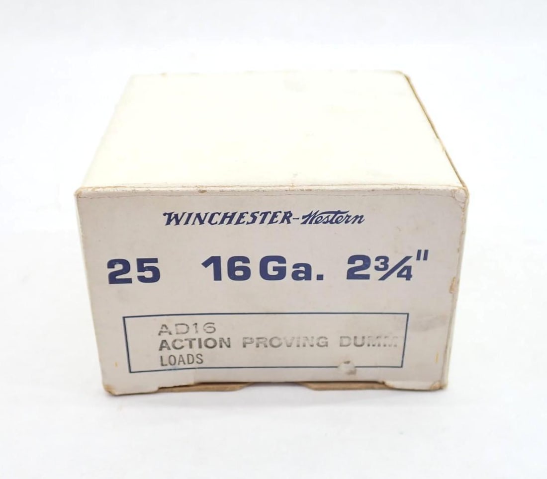 (23) Winchester 16 GA Action Proving Dummy Cartridges: In original box