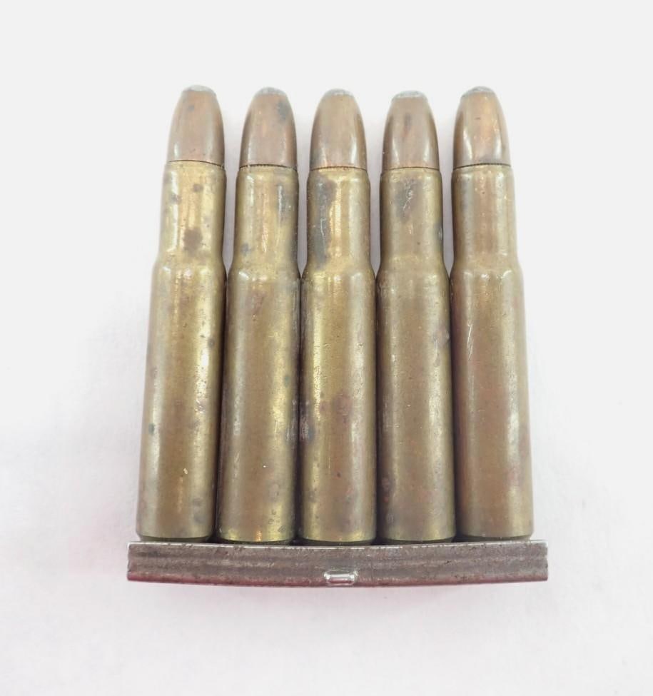 (5) .32 Remington Cartridges on Stripper Clip: For Model 8 and 81 Rifles