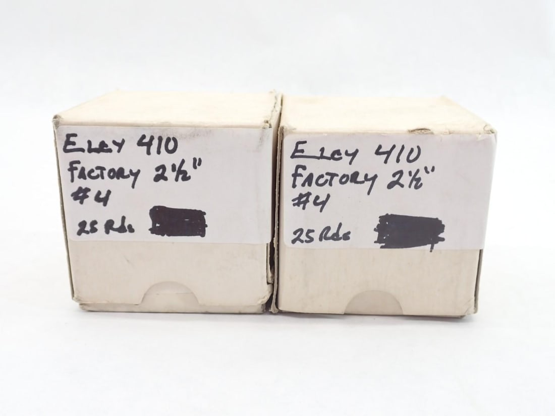 (50) Eley .410 2 1/2" #4 Shotshells: 2 boxes of 25