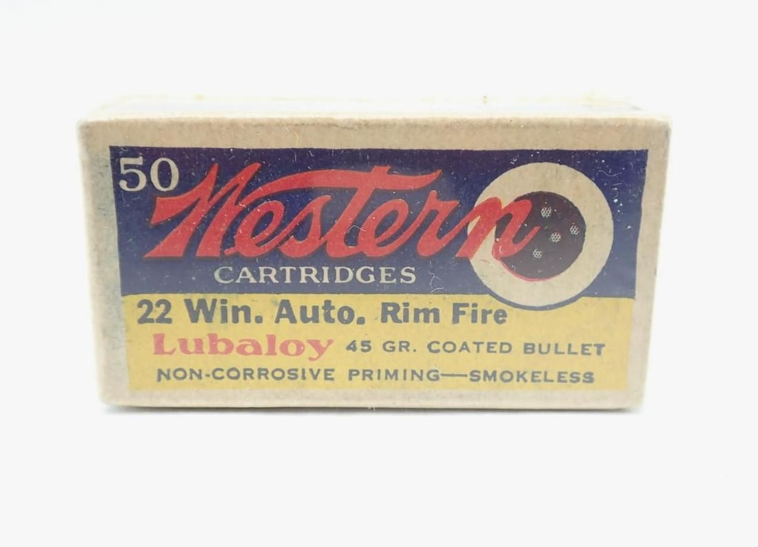 (50) Western .22 Winchester Auto Rimfire Cartridges: In original Box
