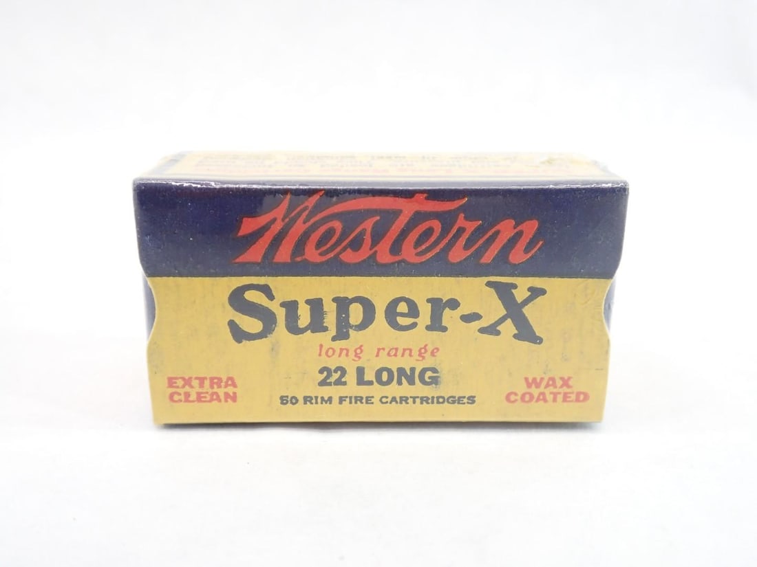 (50) Western .22 Long Super X Cartridges: Excellent Condition, in original box