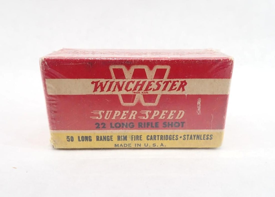 (50) Winchester .22 LR Super Speed: 1950s, original box