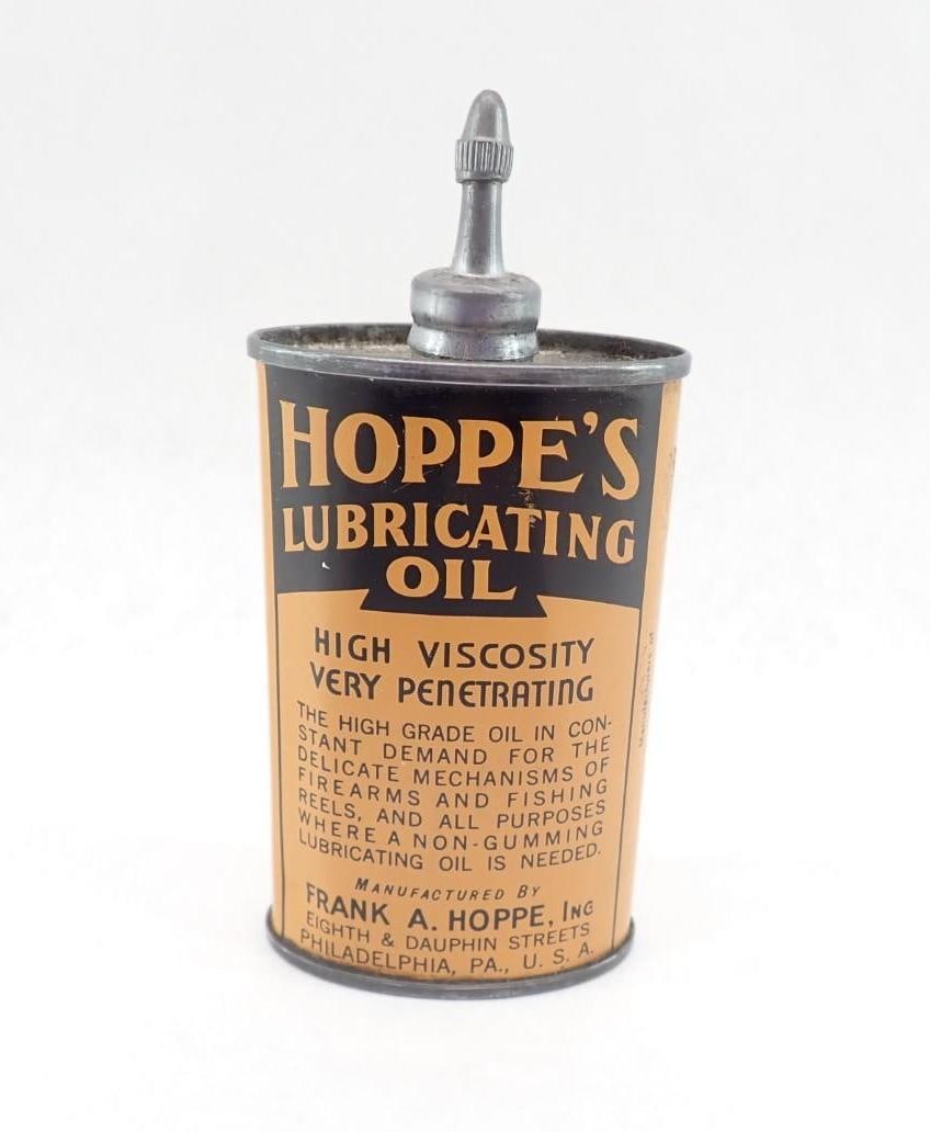 3 oz Tin of Hoppes Oil: Empty