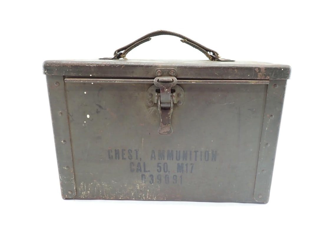 Early WWII U.S. .50 Cal M176 Steel Ammo Can: Rare