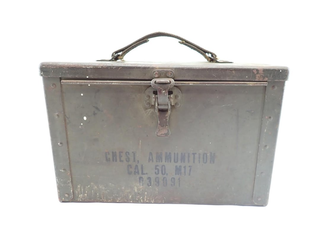Early WWII U.S. .50 Cal M176 Steel Ammo Can - 2