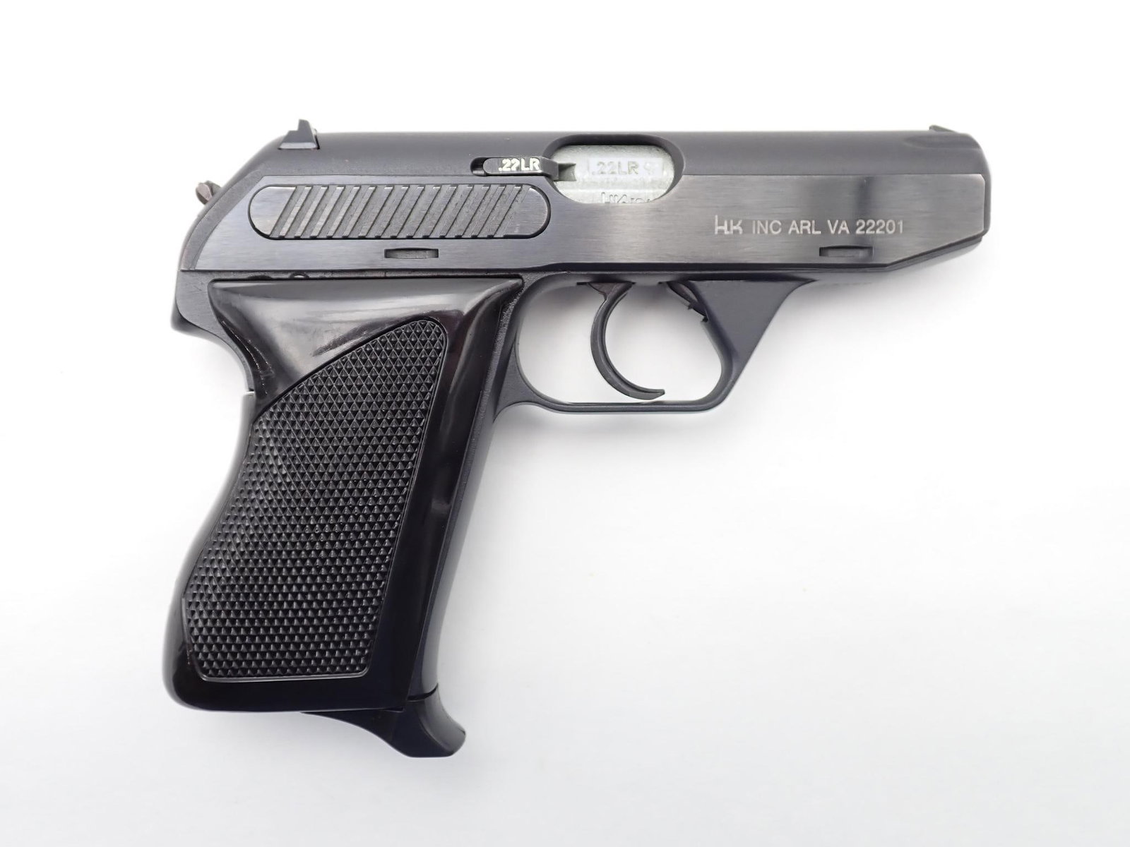Heckler and Koch HK4 Pistol: SN: 33561 Cal: .22 LR / .32 ACP / .380 ACP Action Type: Semi Auto Markings: Slide marked "Heckler & Koch GMBH Oberndorf / N MADE IN GERMANY" "Mod. HK4" and "HK INC ARL VA 22201 Barrel Length: