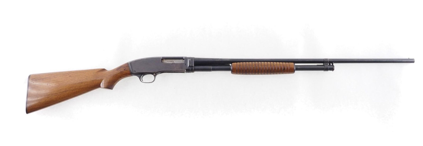 Winchester Model 42 Shotgun: SN: 10516 Year of Mfg: 1935 Cal: .410 Bore Action Type: Slide Action Markings: Model 42 Winchester - .410 3 Inch-Full on top of barrel Barrel Length: 26" Full choke Sights/Optics: Bead Stock: