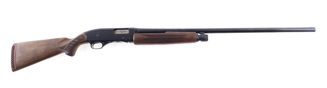 Winchester 1200 Shotgun: SN: 119867 Cal: 12 Ga. Action Type: Slide Action Barrel Length: 30" Sights/Optics: Beaded Front Stock: Original wood, good condition Finish: Blued Finish Cond: Evidence of r