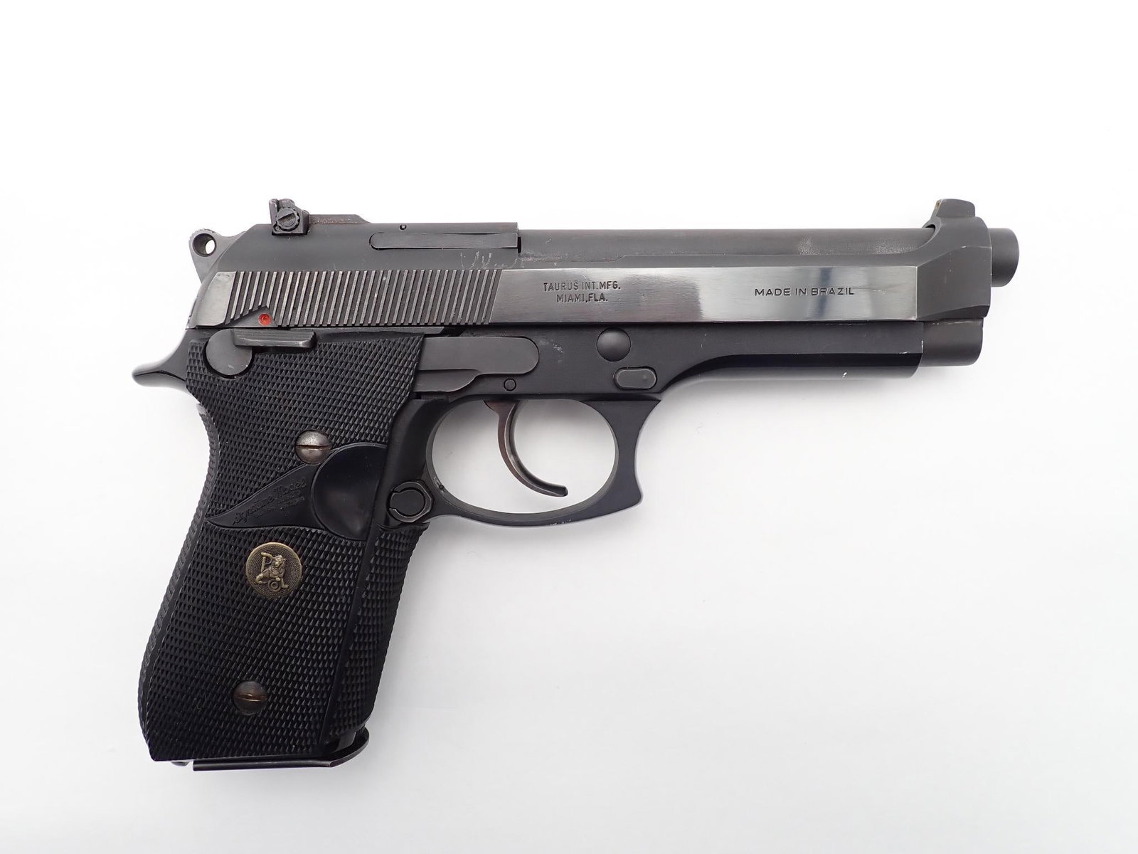 Taurus PT99AF Pistol: SN: L48710 Cal: 9mm Action Type: Semi Auto Barrel Length: 5" Sights/Optics: Original Sights Stock: Black aluminum frame Finish: Blued slide, coated frame and barrel Finish Cond:
