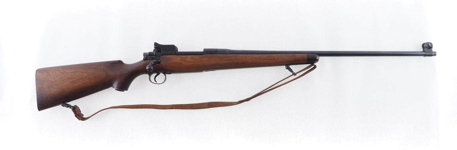 Eddystone Model 1917 Rifle: SN: 478323 Year of Mfg: 1918 Cal: .30-06 Springfield Action Type: Bolt Action Markings: "U.S. Model of 1917 Eddystone" stamped on reciever. Flaming bomb, "W" and "2-19" stamped behind front sight
