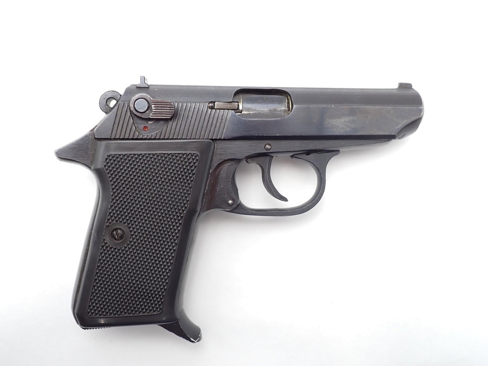 Romarm 95 Pistol: SN: A-1773 Cal: .380 ACP Action Type: Semi Auto Barrel Length: 3.5" Sights/Optics: Original open sights Stock: Steel frame Finish: Blued Finish Cond: Original Bore: Very Good Overall Cond: Very Good