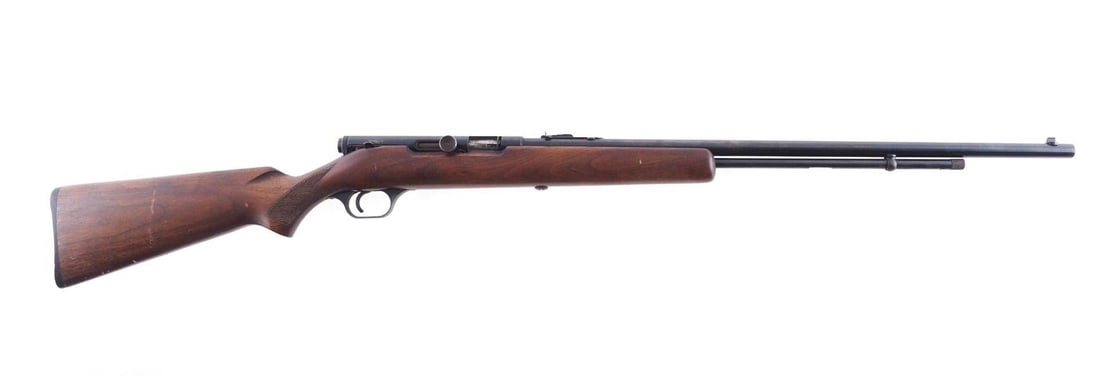 Savage Model 6A Rifle: Cal: .22 S/L/LR Action Type: Semi Auto Markings: Barrel marked "22 Short Long, or Long Rifle, Long Rifle only as Automatic" Barrel Length: 24" Sights/Optics: Original open sights Stock: Original