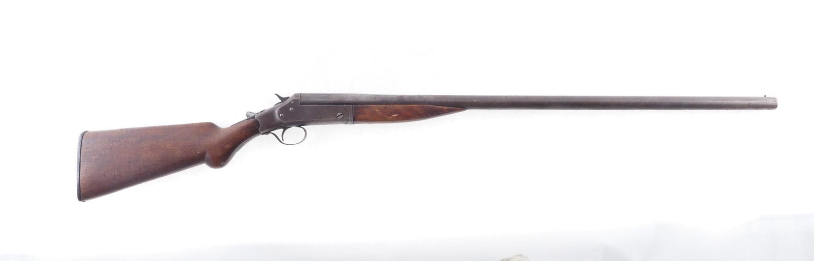 Riverside Arms Single Shot Shotgun: SN: 296WQ Cal: 12 Ga. Action Type: Single Shot Barrel Length: 30" Full choke Sights/Optics: Front bead Stock: Stock chipped at wrist on both side of tang, handling marks as well Finish:</