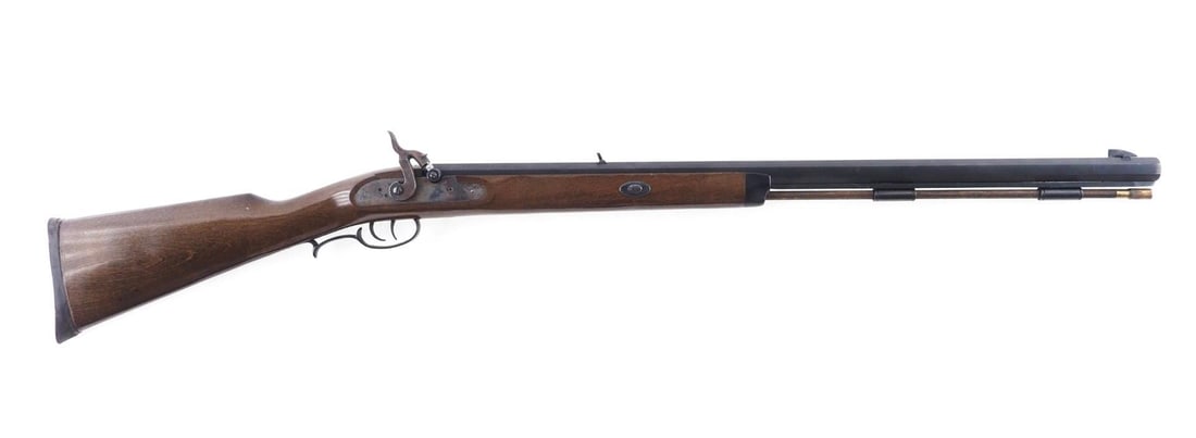 Connecticut Valley Arms Missouri Rifle: SN: 88519426 Cal: .50 Cal Action Type: Percussion Barrel Length: 28" Sights/Optics: Original open sights Stock: Factory wood stock Finish: Blued barrel, case color lock plate and ham