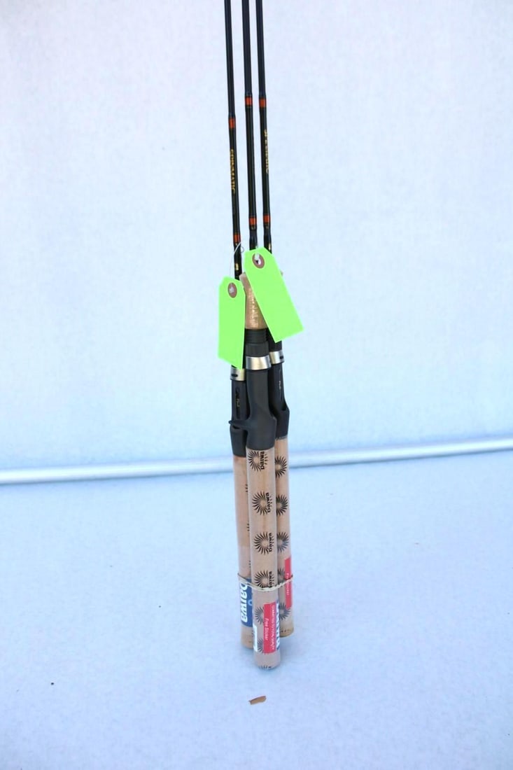 (3) Daiwa Spinmatic Rods: SMC762ULFB, 702ULFB, and SMC702ULFB