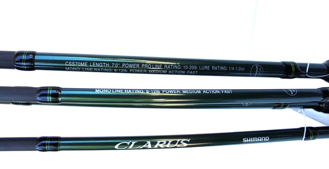 (4) Shimano Clarus Fishing Rods - 2