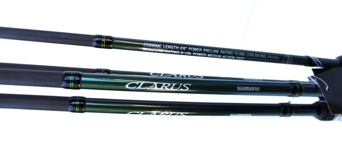 (4) Shimano Clarus Fishing Rods - 4