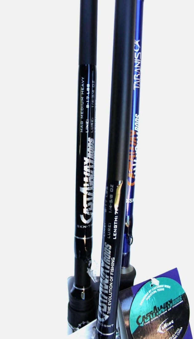 (3) Castaway Fishing Rods - 3