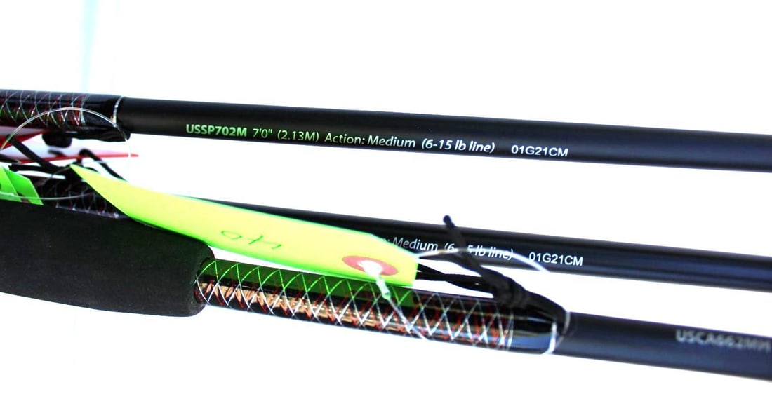 (3) Shakespeare Ugly Stik GX2 Fishing Rods - 3