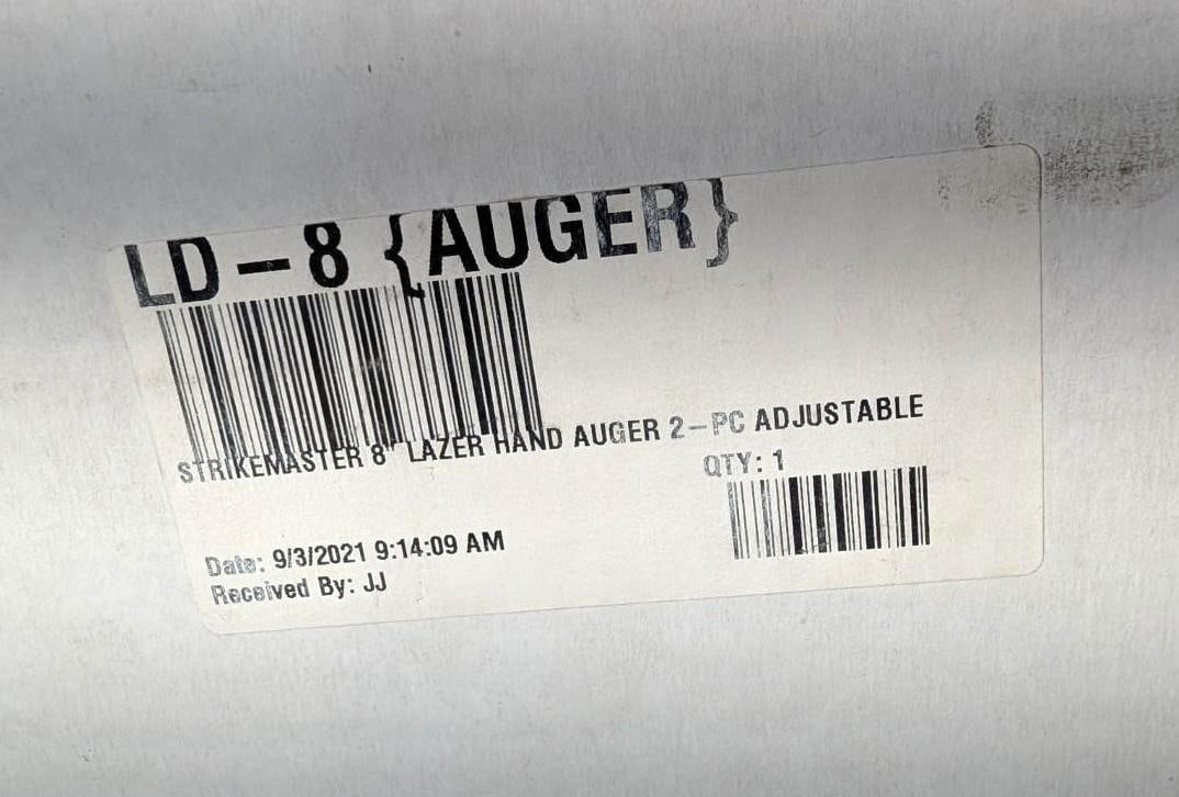 Strikemaster LD-8 Lazer 2-Piece 8" Hand Auger - 2