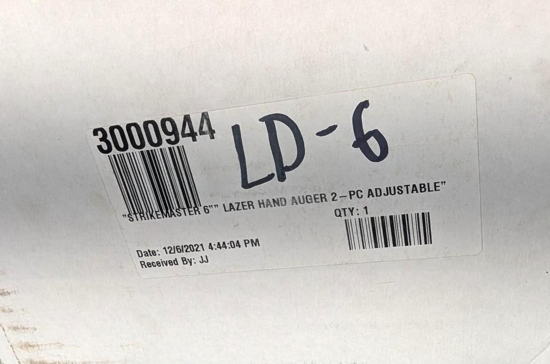 Strikemaster LD-6 Lazer 2-Piece 6" Hand Auger - 3