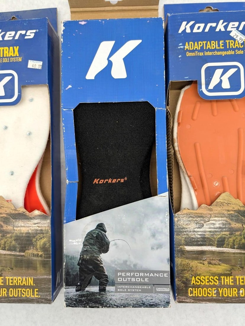 (4) Corkers Interchangeable Sole Systems - 4