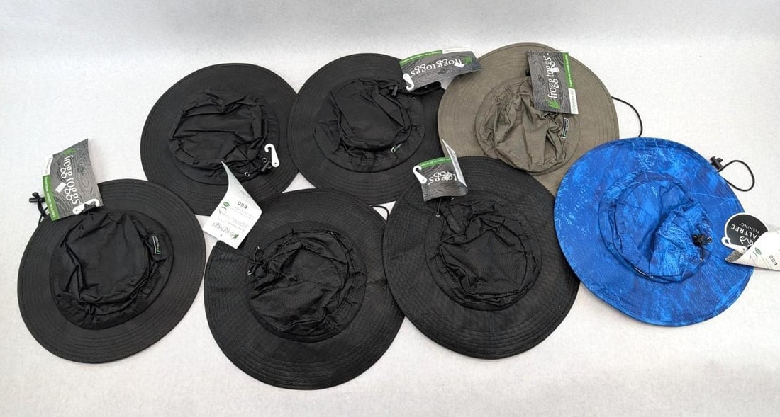 (7) Frogg Togg Waterproof Boonie Hats: one size fits most