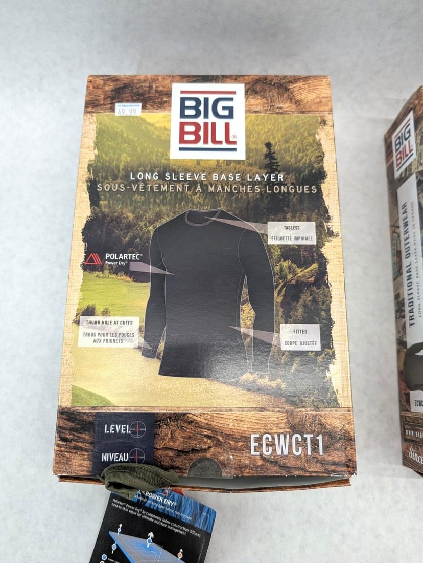 (3) Big Bill Long Sleeve Base Layer - 2