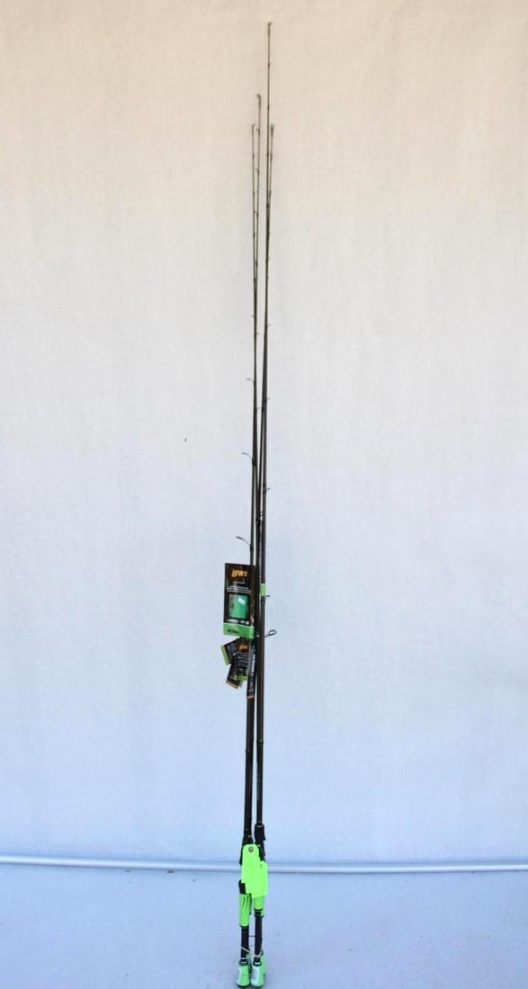 (4) Lew's Mach Speed Sticks Fishing Rods: MH2SH73MHCB 7' 3", (2) MHMSR 6' 6", M23069MFS 6' 9"