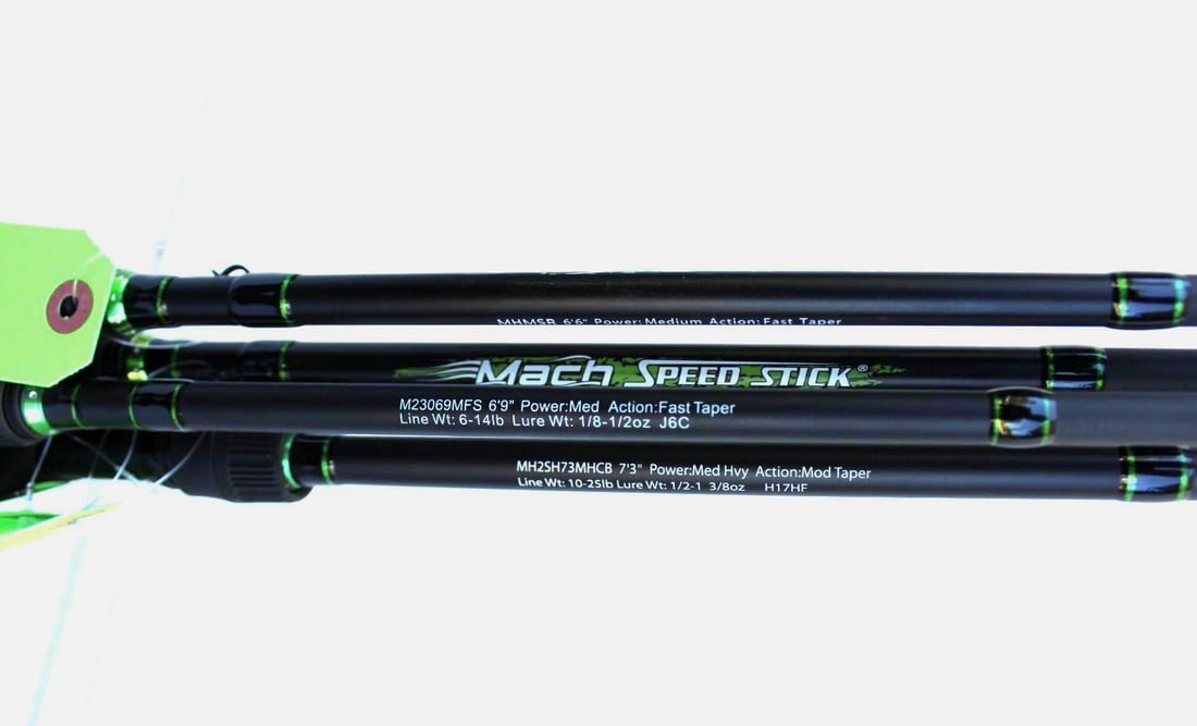 (4) Lew's Mach Speed Sticks Fishing Rods - 2