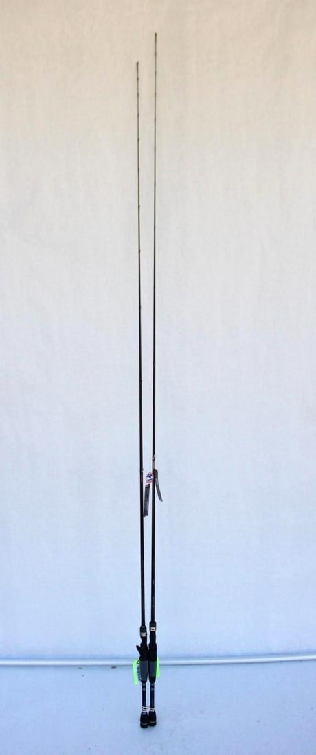 (2) Quantum Smoke Fishing Rods: SKC696XF 6' 9", and SKC705F 7'