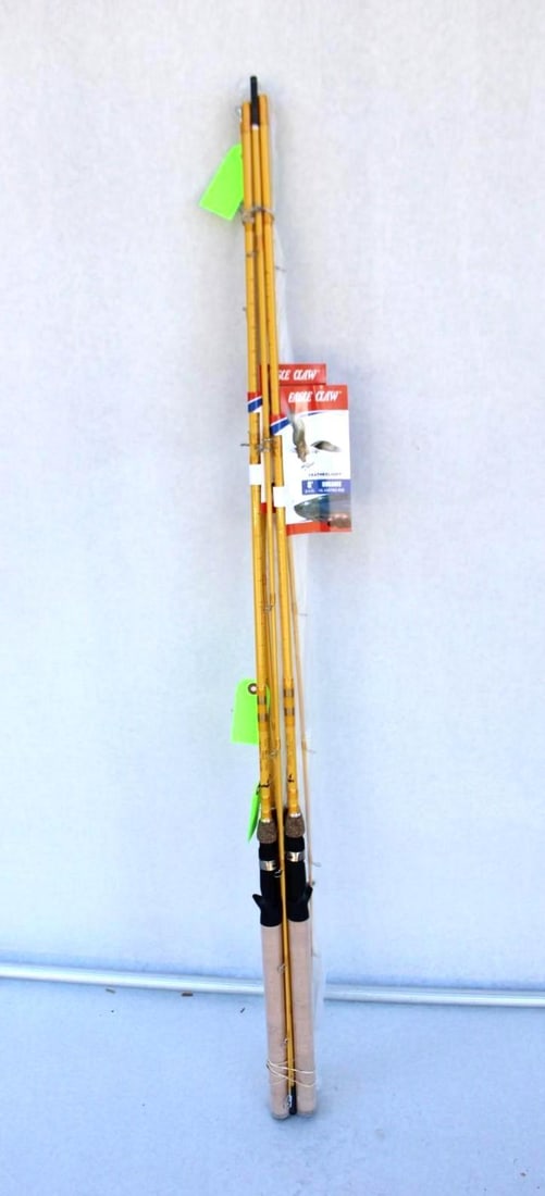 (4) Eagle Claw Featherlight Kokanee: FL209C2-8 8'