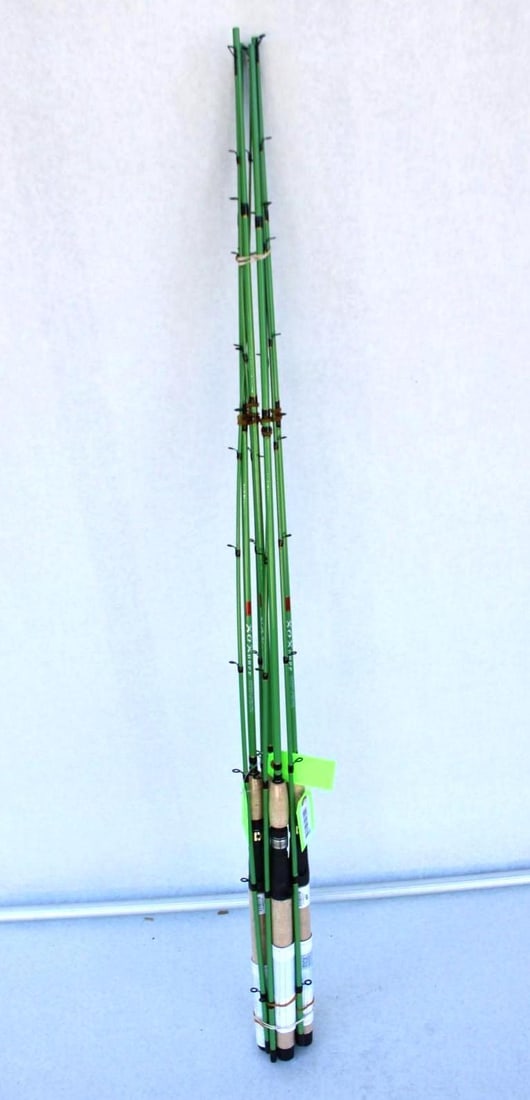 (4) TICA Kokanee Fishing Rods: KLED80UL2 8' ultra light, two piece