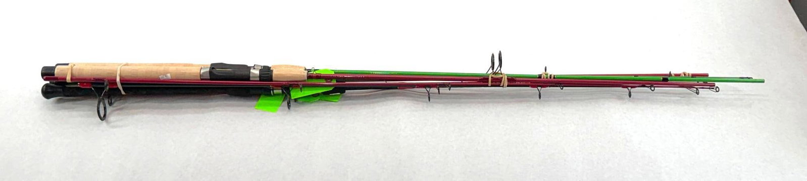 (4) Asst. TICA 2-Piece Fishing Rods: (2) KLEC76UL2S 7' 6", Surge UKGA70M2S 7', Kokanee KLED80UL2 8'