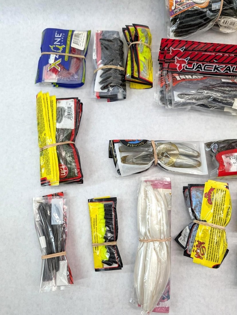 (55+/-) Packages of Asst. Rubber Bait - 2