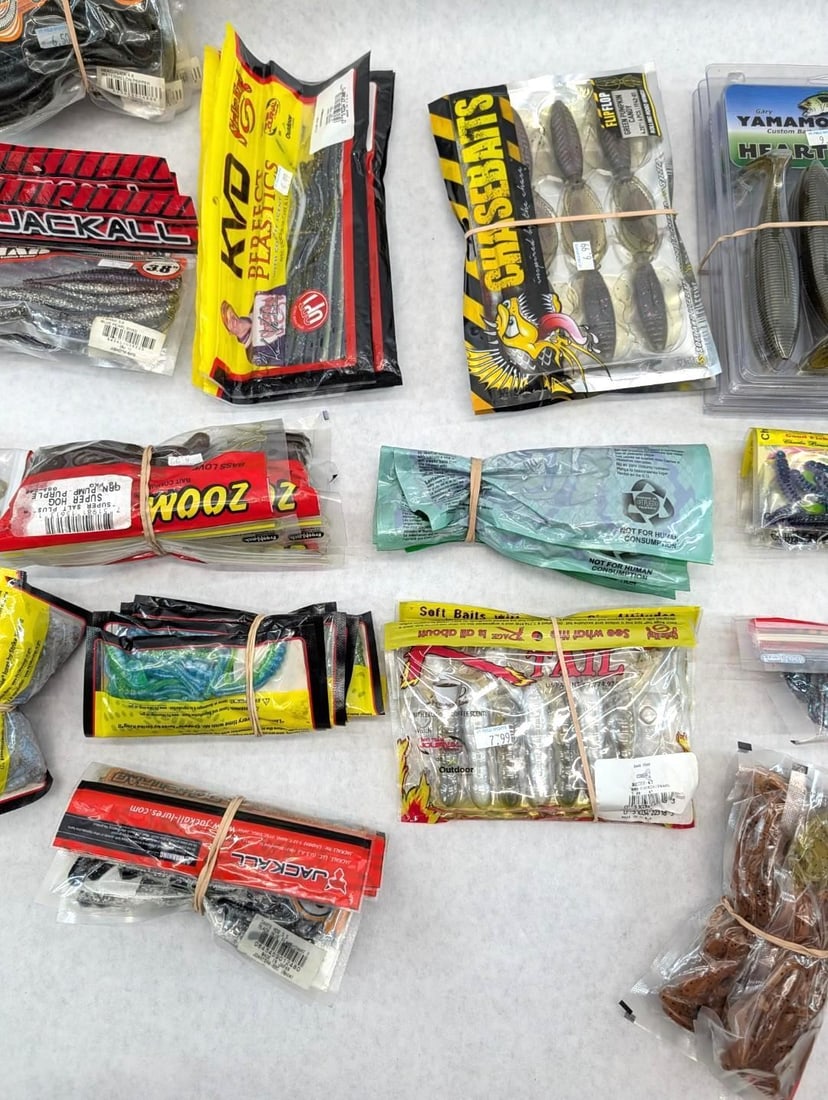 (55+/-) Packages of Asst. Rubber Bait - 3