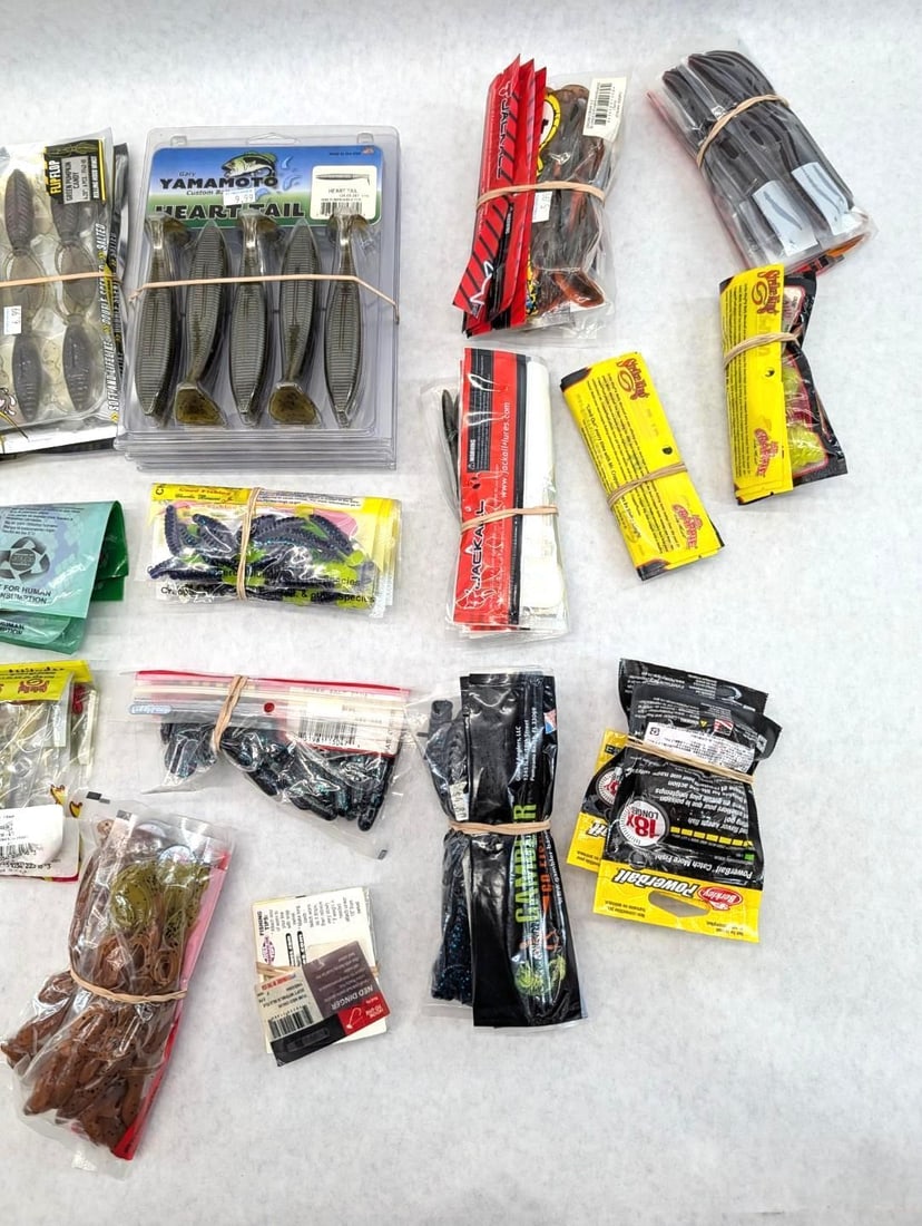 (55+/-) Packages of Asst. Rubber Bait - 4