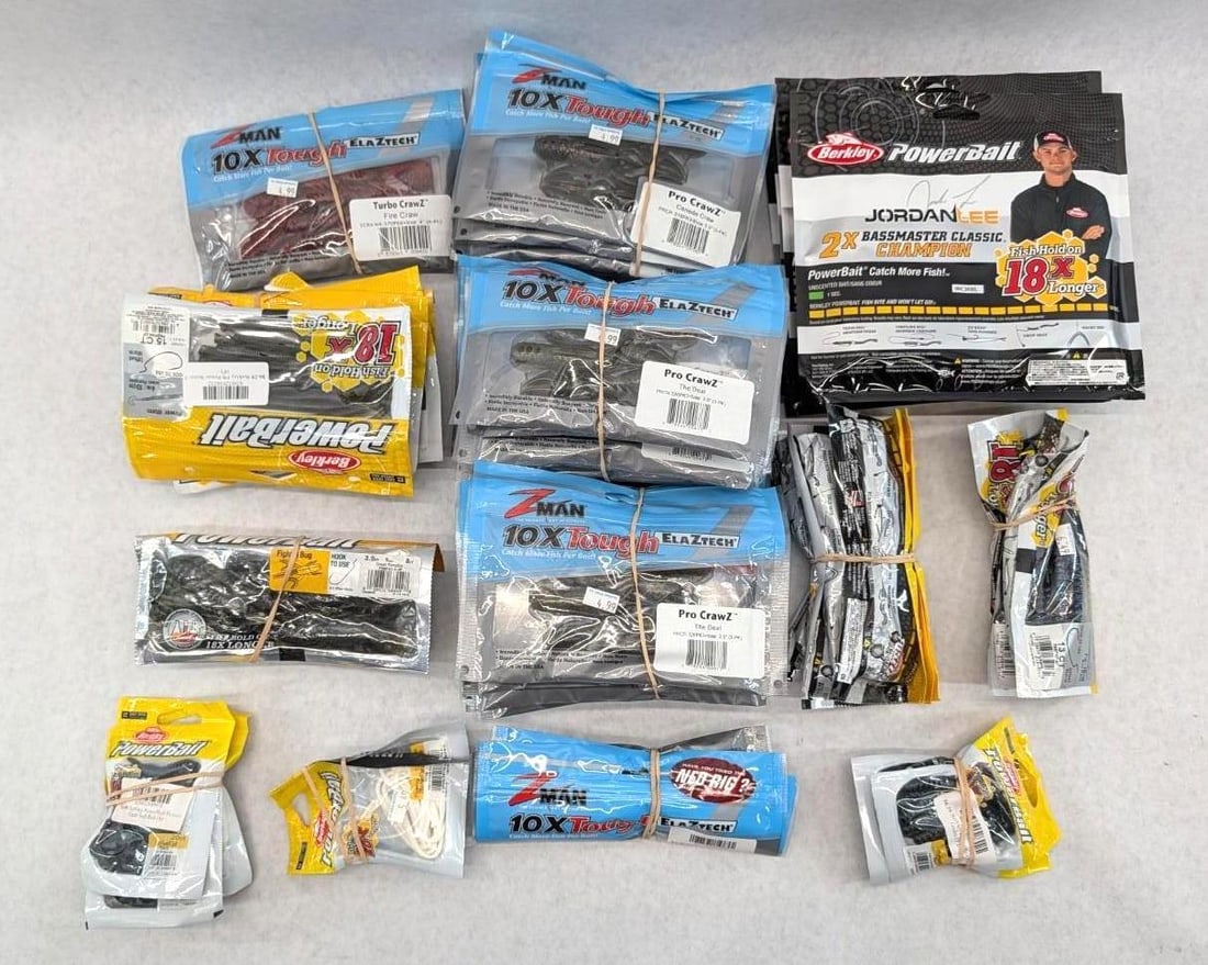(40+/-) Packages of Asst. Rubber Bait (1 of 7)