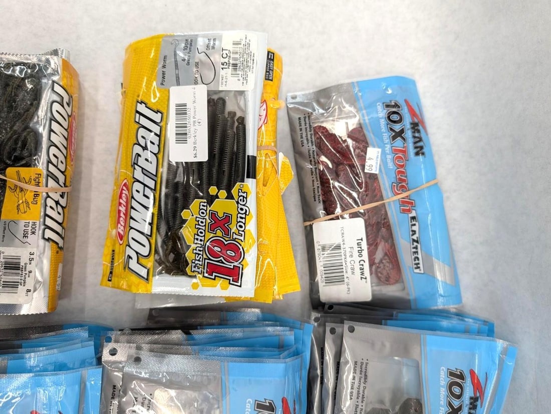 (40+/-) Packages of Asst. Rubber Bait - 2