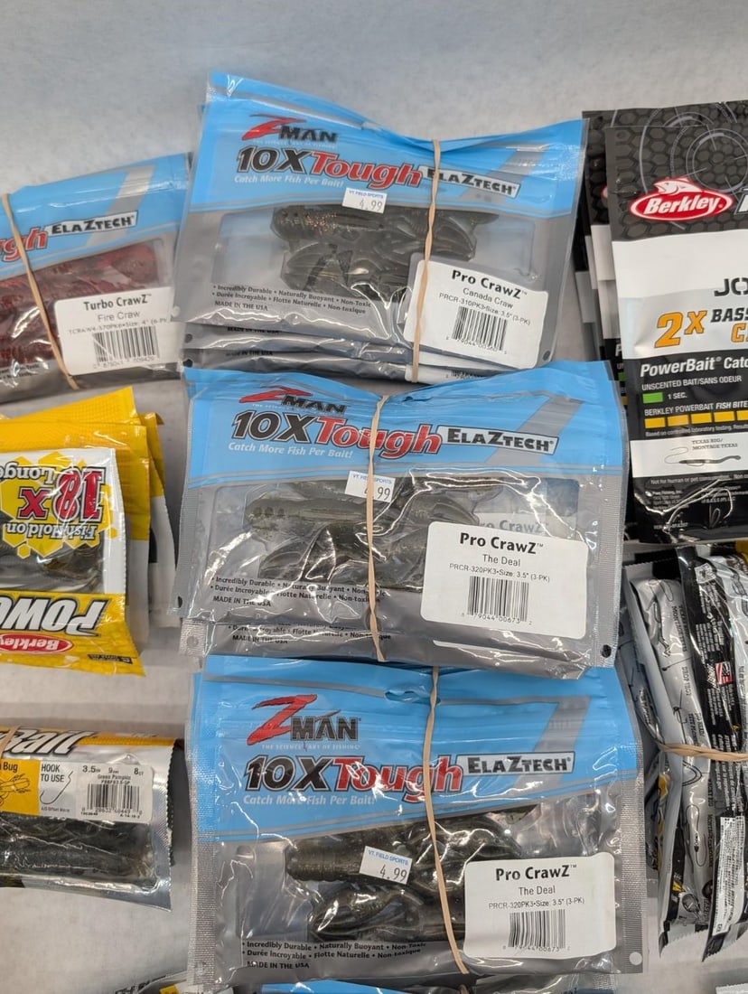 (40+/-) Packages of Asst. Rubber Bait - 3