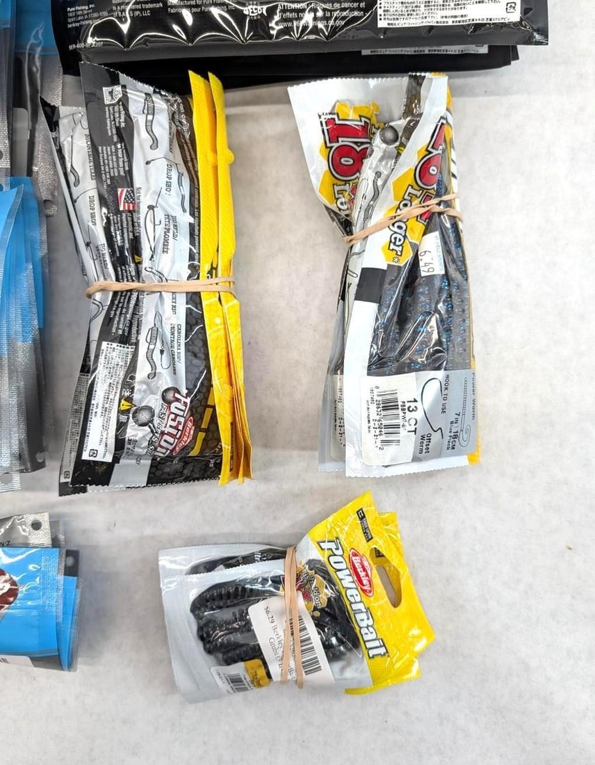 (40+/-) Packages of Asst. Rubber Bait - 5