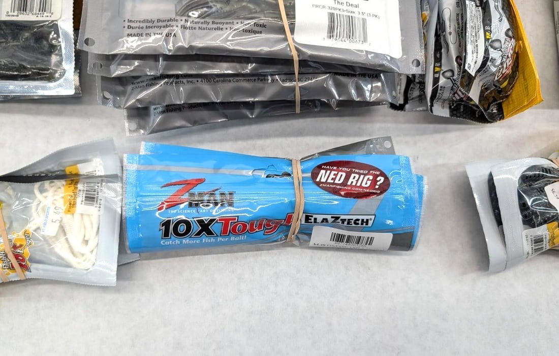 (40+/-) Packages of Asst. Rubber Bait - 7