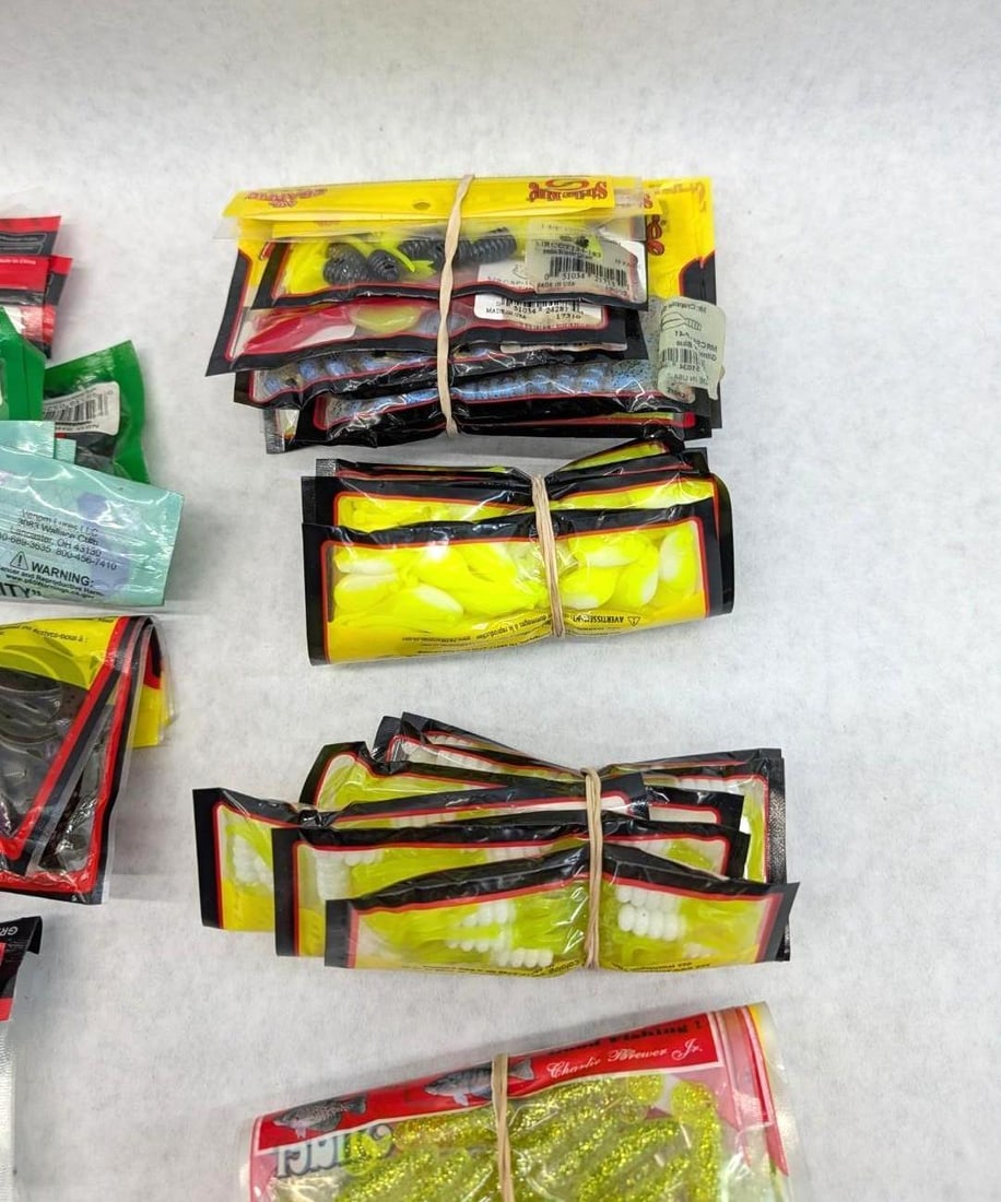 (50+/-) Packages of Asst. Rubber Bait - 3