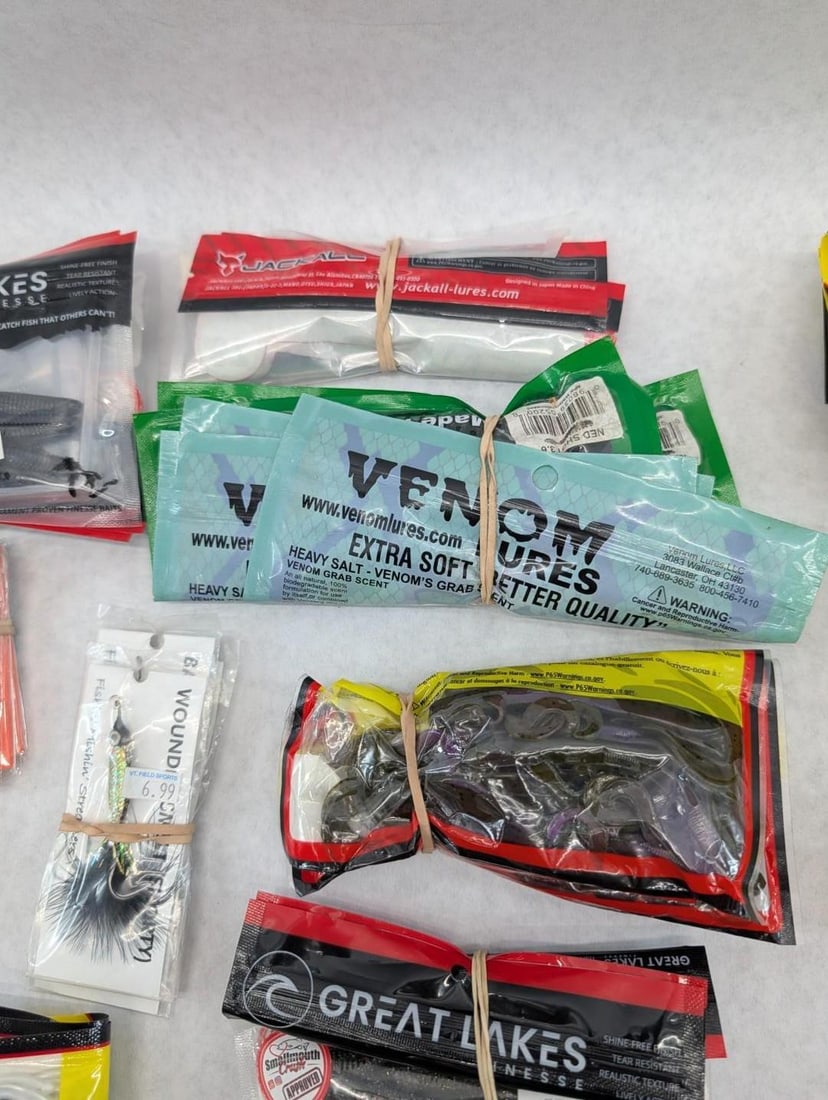 (50+/-) Packages of Asst. Rubber Bait - 4