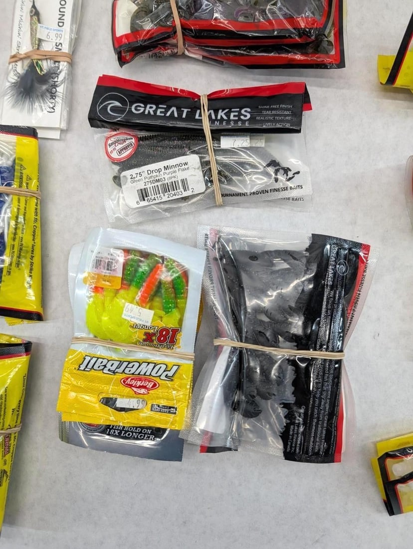 (50+/-) Packages of Asst. Rubber Bait - 5