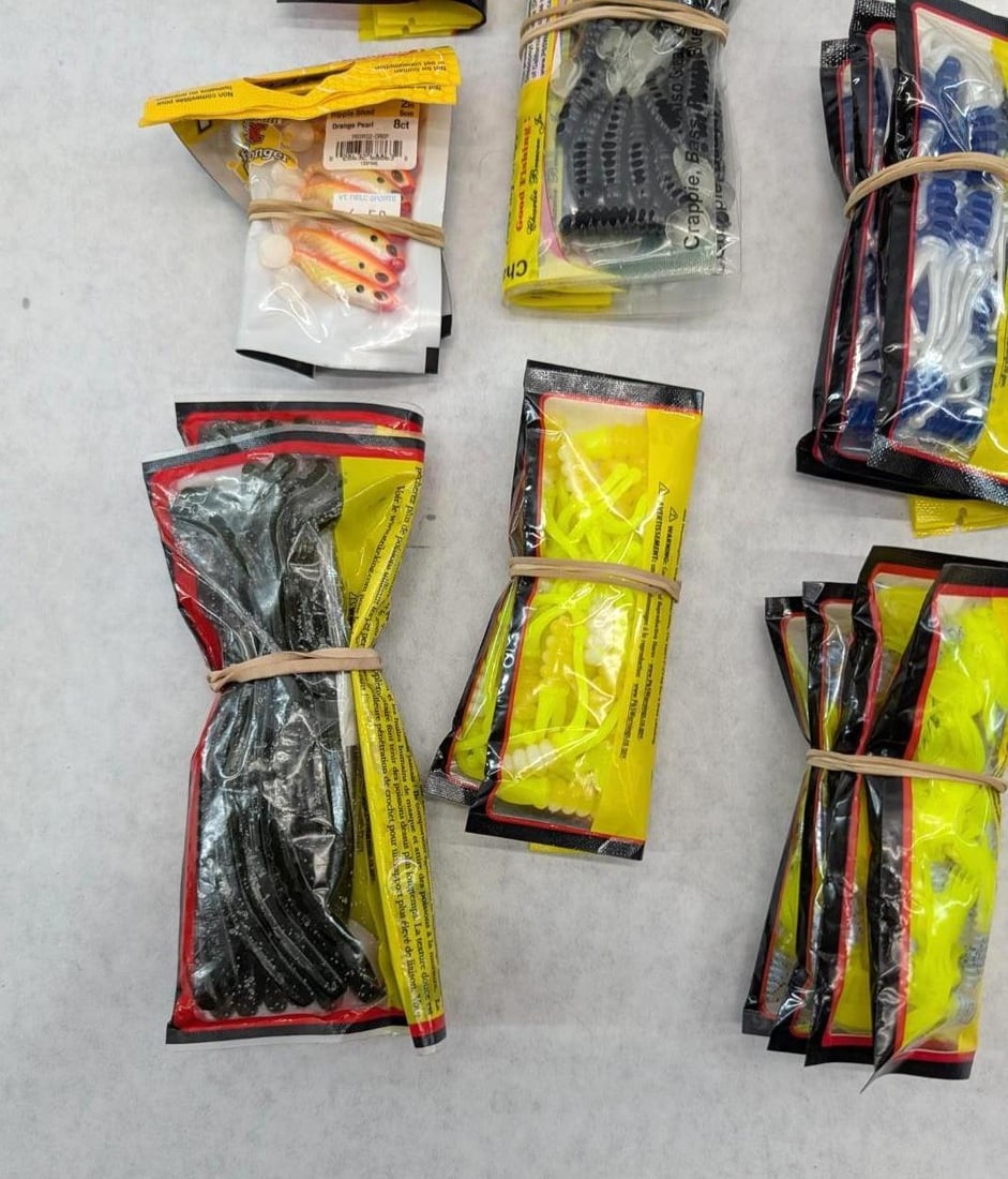 (50+/-) Packages of Asst. Rubber Bait - 6