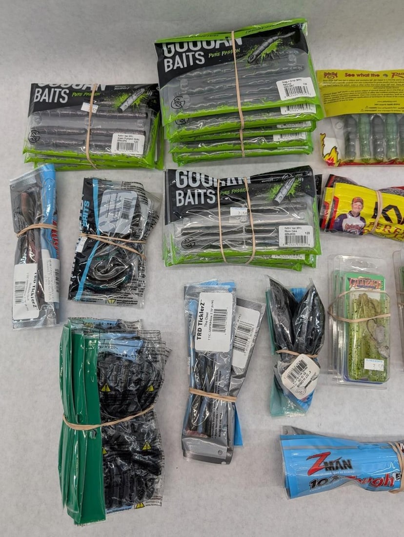 (53+/-) Packages of Asst. Rubber Bait - 4