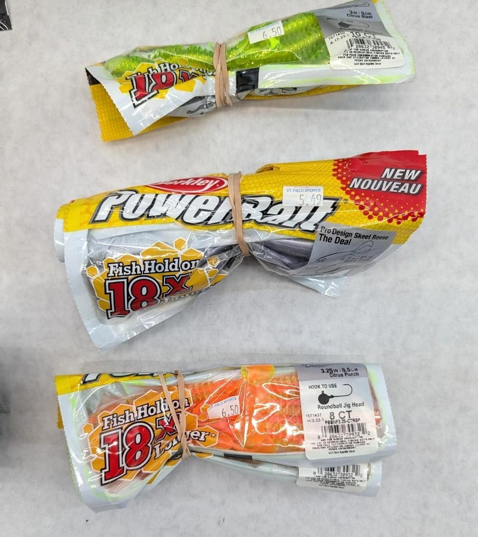 (21+/-) Packages of Berkley Rubber Bait - 2